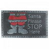 Tapis de plancher « Santa Please Stop Here » en caoutchouc