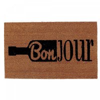 Paillasson en fibre de coco « Bonjour Vin »