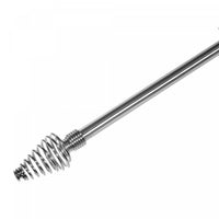 Ensemble de tringles à rideaux Waize de 16 à 19 mm en métal - couleur nickel