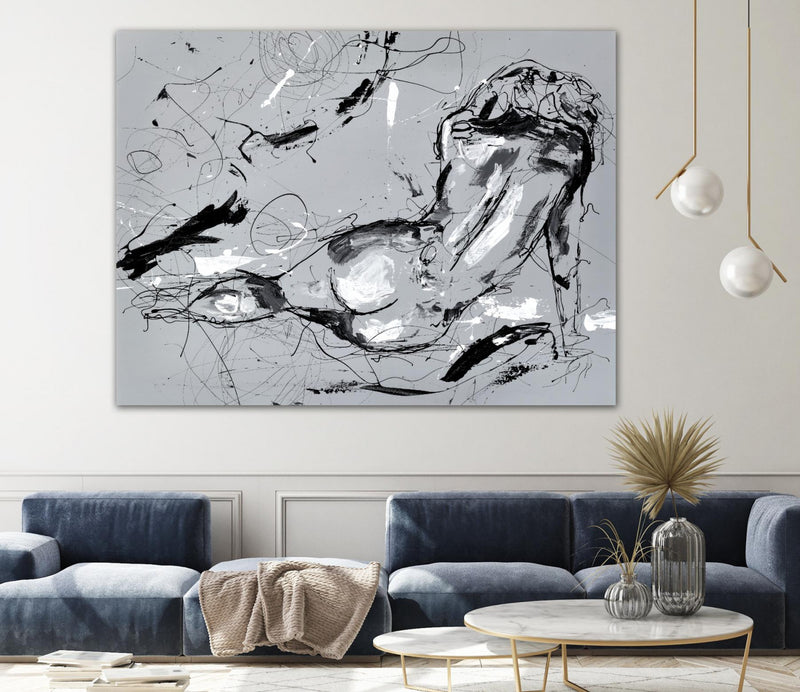 Œuvre d’art murale Giant Art « Nude Figure 3 » 72 x 54