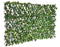 Treillis de saule extensible 36 po x 72 po avec feuilles de gardénia artificielles