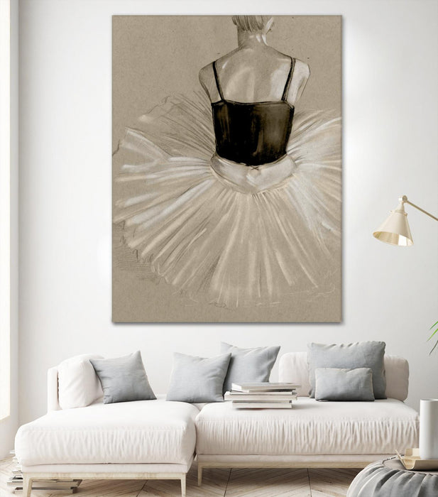 Œuvre d’art murale Giant Art « Black Leotard Ii » 72 x 54