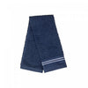 Essuie-mains brodé luxueux 16 x 27 bleu - ensemble de 6 serviettes