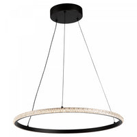 Luminaire suspendu Nova noir à DEL de 29 W