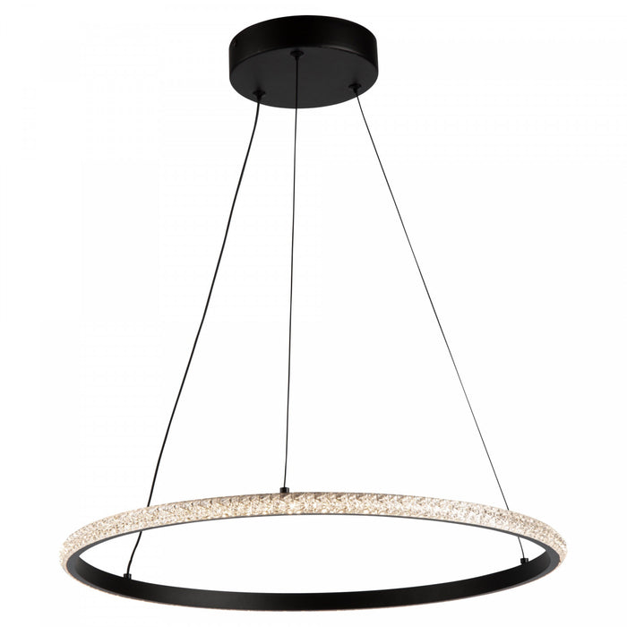 Luminaire suspendu Nova noir à DEL de 29 W