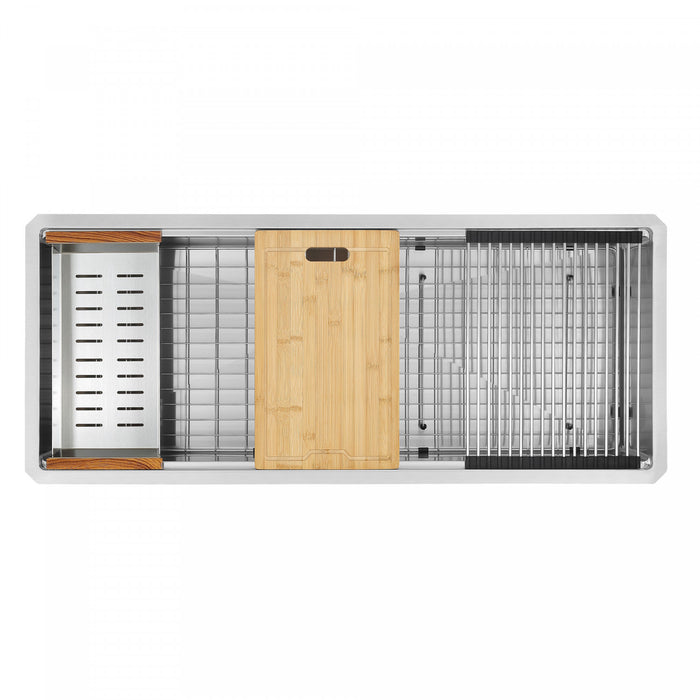 Évier de cuisine poste de travail sous plan Ancona de 45 po - AN-3373