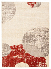 Carpette Ellegance ivoirerouge 3 pi 11 po x 5 pi 7 po