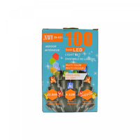 Jeu de 100 lumières à DEL de 5 mm pour l’intérieur avec ampoules multicolores - ensemble de 2 jeux de lumières de Noël