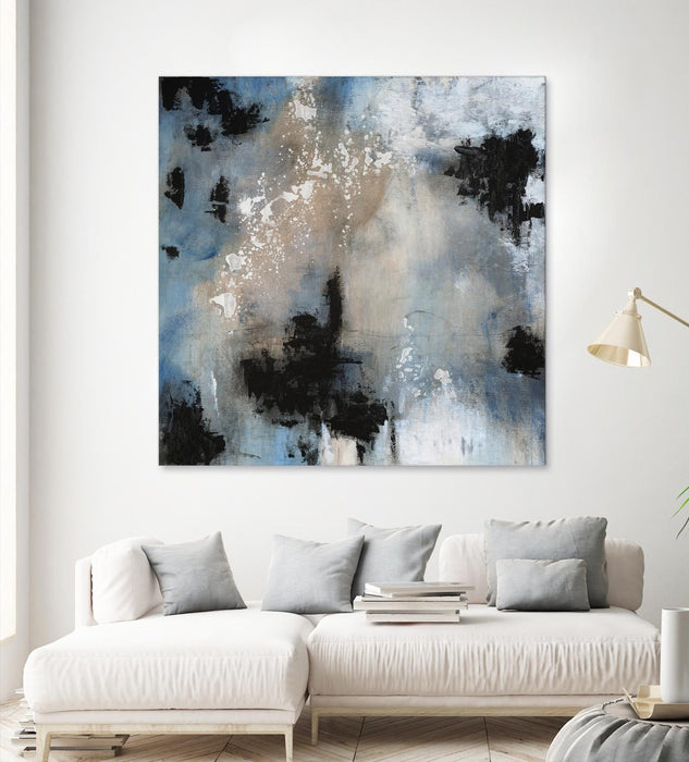 Œuvre d’art murale Giant Art « Embellished Shifting Motion Ii » 54 x 54