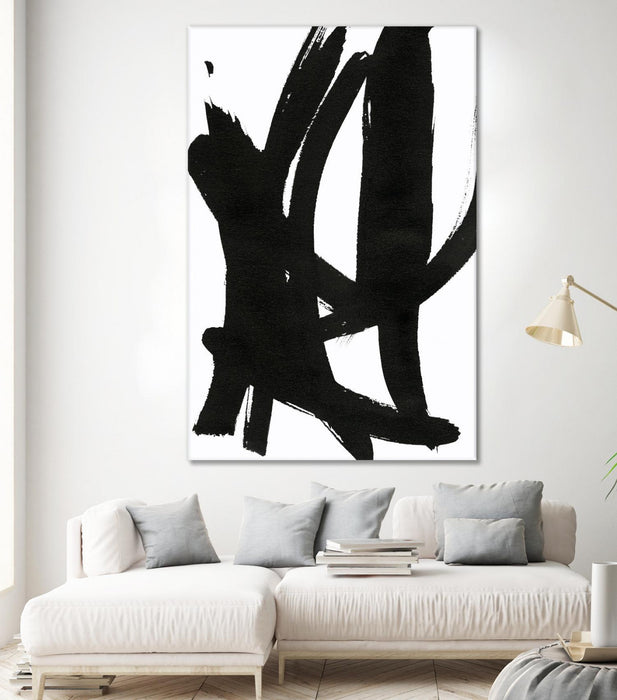 Œuvre d’art murale Giant Art « Composition In Black And White 7 » 72 x 48
