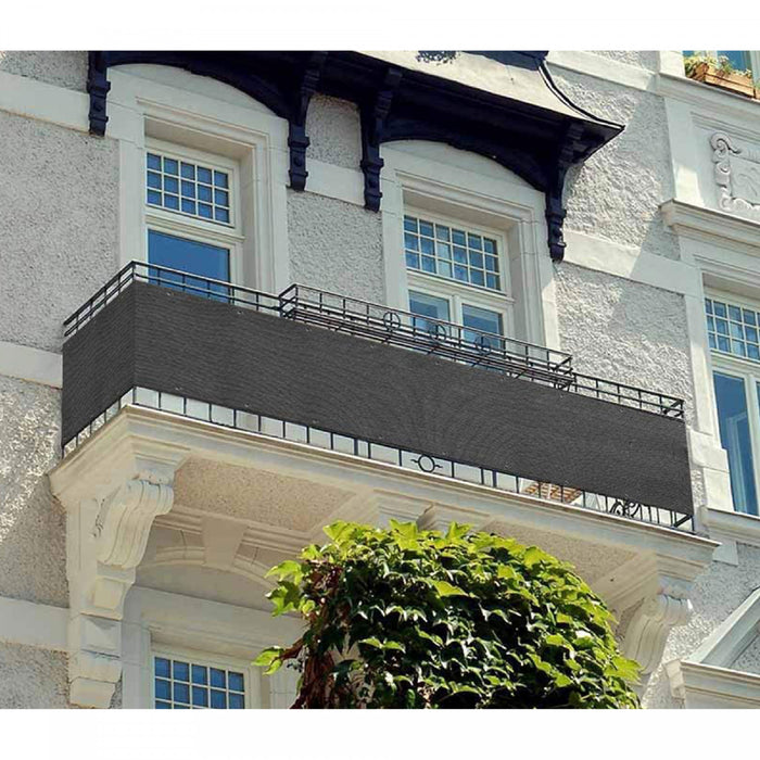 Toile d’intimité pour balcon gris