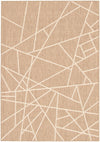 Carpette Sadie Abstract Taupe-Champagne - 7 pi 10 pox 10 pi 2 po