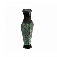 Vase Obsidian 18 po en métal