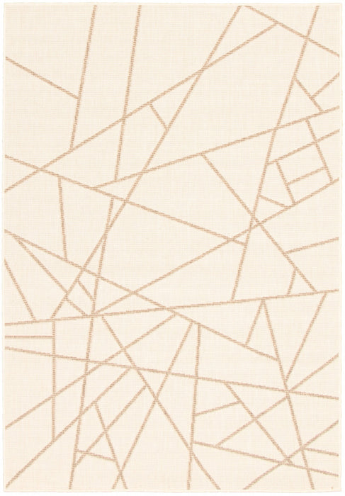 Carpette Sadie Abstract champagne taupe - 5 pi 3 pox 7 pi 7 po