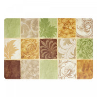 Napperon Eva 12 x 18 à carreaux floraux - ensemble de 12