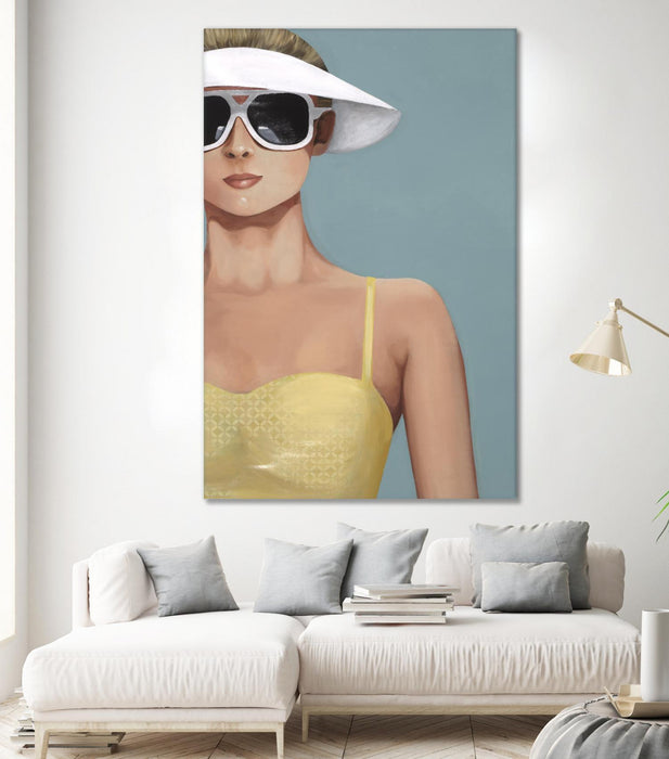 Œuvre d’art murale Giant Art « Glamour Rays » 84 x 54