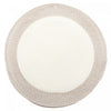 Napperon rond en vinyle avec bordure blanche - ensemble de 12