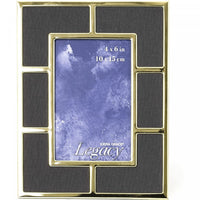 Cadre noir plaqué or 5 x 7