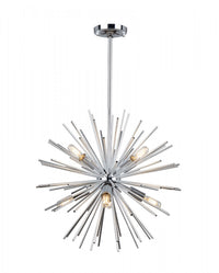 Lustre Sunburst chromé à 8 ampoules