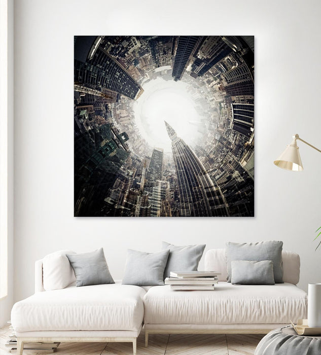 Œuvre d’art murale Giant Art « City Center Ii » 54 x 54