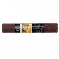 Tapis antidérapant chocolat de 12 po x 60 po en PVC - ensemble de 6 articles de rangement pour la cuisine