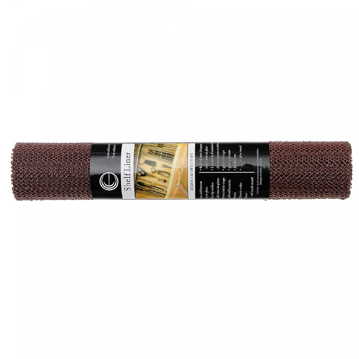 Tapis antidérapant chocolat de 12 po x 60 po en PVC - ensemble de 6 articles de rangement pour la cuisine