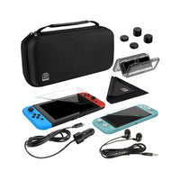  Trousse de départ 2.0 de Surge pour consoles Nintendo Switch et Nintendo Switch Lite - noire 