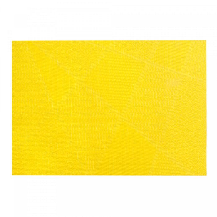 Napperon jaune en vinyle à motif électrisant - ensemble de 12