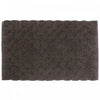 Tapis de salle de bain 20 x 32 de couleur chocolat tissé à la main avec pompon