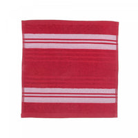 Débarbouillette rouge 12 x 12 de luxe - ensemble de 6 serviettes