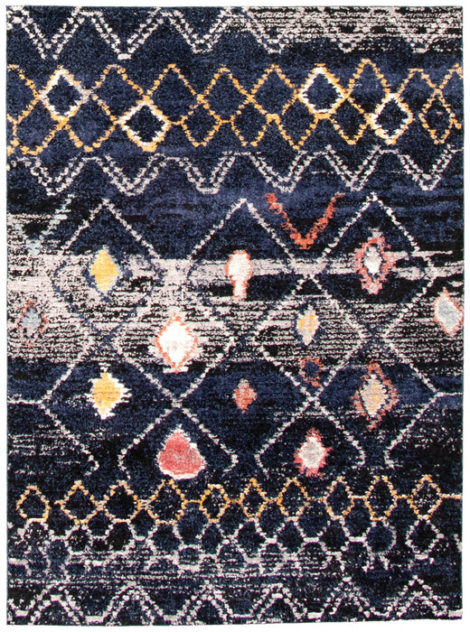 Carpette Makondo Classic bleu marin - 8 pi 0 pox 10 pi 0 po