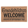 Paillasson en fibre de coco « Grandchildren Welcome Parents by Appt »