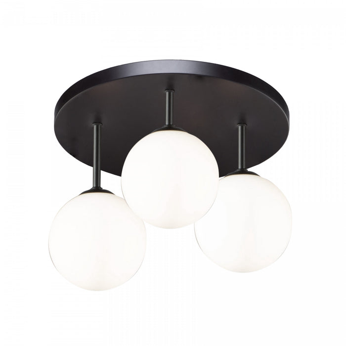 Plafonnier semi-affleuré Comet à 3 ampoules