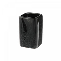 Gobelet pour salle de bain noir granite en céramique - ensemble de 2 accessoires pour salle de bain