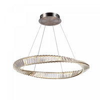 Luminaire suspendu Stella nickel satiné à DEL de 50 W