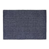 Napperon bleu marine en chambray côtelé - ensemble de 12