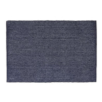 Napperon bleu marine en chambray côtelé - ensemble de 12