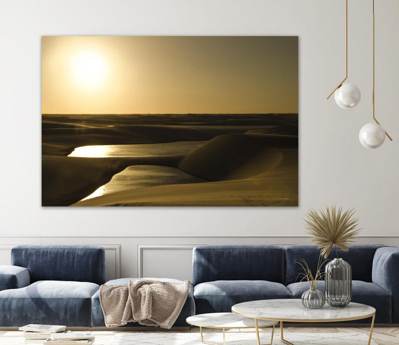 Œuvre d’art murale Giant Art « Golden Sunset » 72 x 48