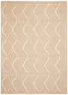 Carpette Neisha Abstract dorée 6 pi 7 po x 9 pi 6 po