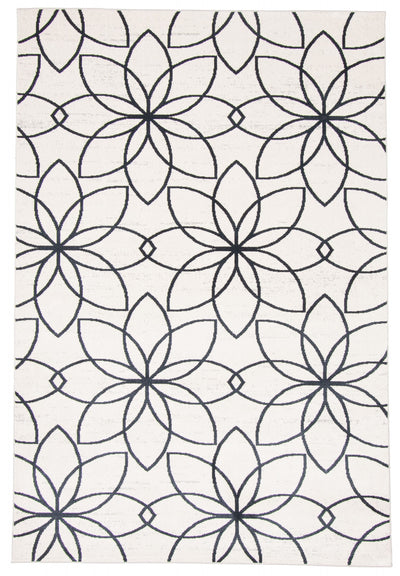 Terali Ivory Machine Washable Area Rug - 6'0" x 9'0"