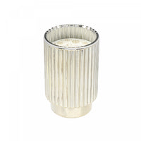 Bougie parfumée côtelée électroplaquée or de 11,3 oz à arôme de baie d’hiver