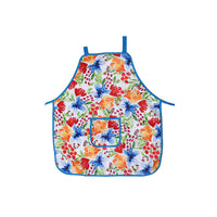 Tablier avec poche orné d’un motif d’inspiration florale - ensemble de 2 pièces