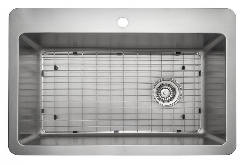 Évier de cuisine sous plan ou en surface Ancona de série Valencia de 33 po - AN-3334