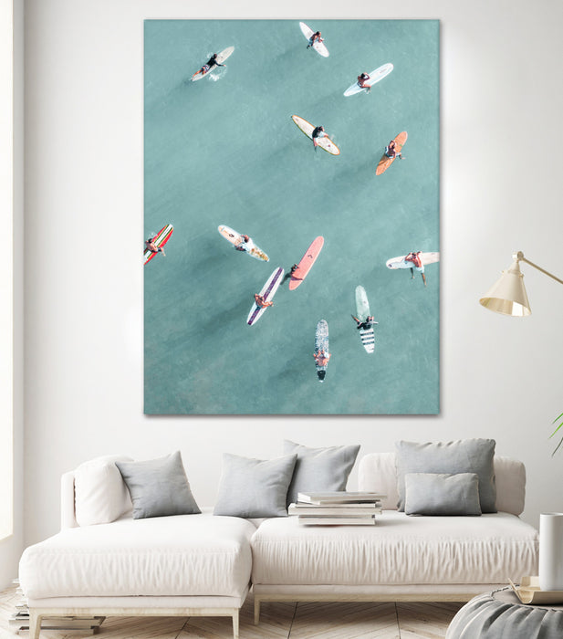 Œuvre d’art murale Giant Art « Surfers Ii » 72 x 54