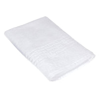 Serviette de bain nattée blanche 30 x 60 - ensemble de 2 serviettes