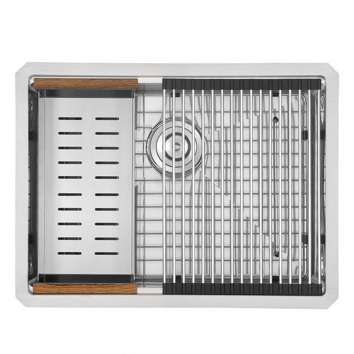 Évier de cuisine poste de travail sous plan Ancona de 25 po - AN-3370