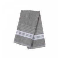 Essuie-mains gris clair 16 x 27 de luxe - ensemble de 6 serviettes