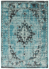 Carpette Chenta turquoise 5 pi 3 po x 7 pi 7 po
