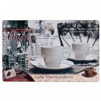 Napperon en plastique d’inspiration « Pause-café » - ensemble de 12