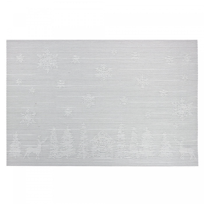Napperon argenté en vinyle à motif forêt hivernale - ensemble de 12